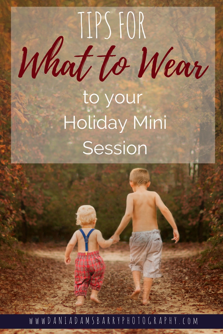 Tips for What to Wear to Your Holiday Mini Session