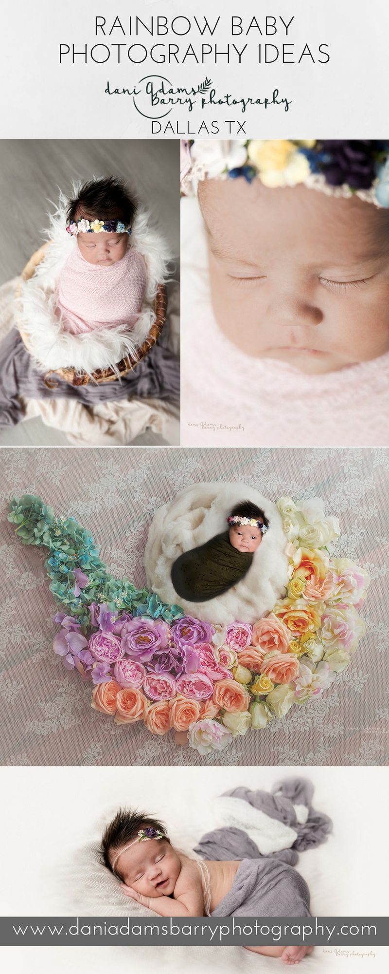 Rainbow Baby Photo Ideas- Rainbow Newborn- Baby Photography Dallas TX