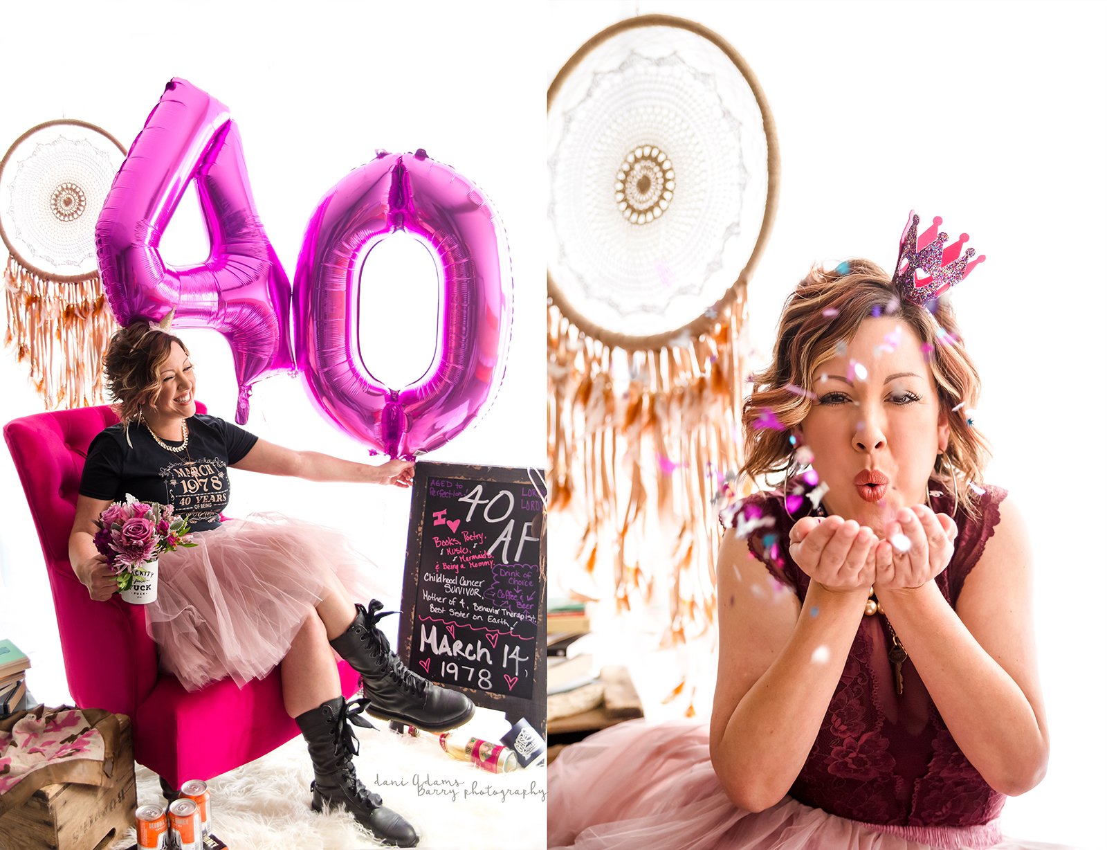 adult cake smash photo shoot dallas tx