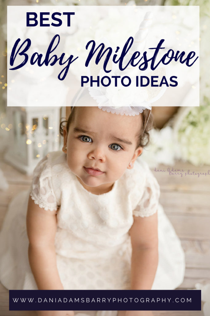 Baby Milestone Photography Dallas Tx- One Year Unicorn Cake Smash Milestone photos- Dani Adams Barry Photography- Book your session today!