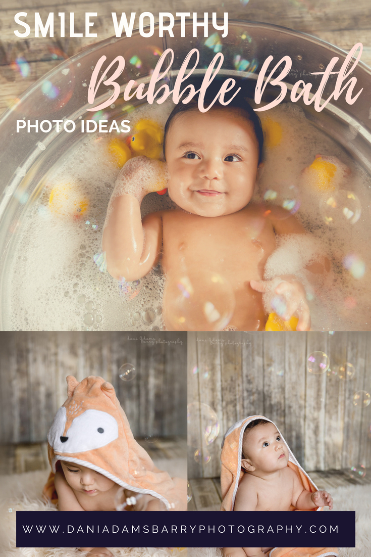 Must Have Bubble Bath Milestone Photography Session - Baby Milestone Photo packages- Dallas TX- Bbay Photo Ideas - Dani Adams Barry Photography