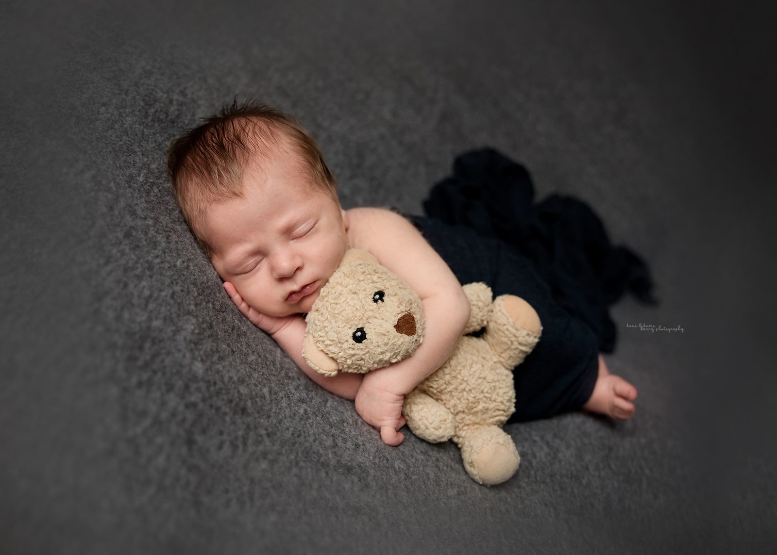 newborn boy photography grey
