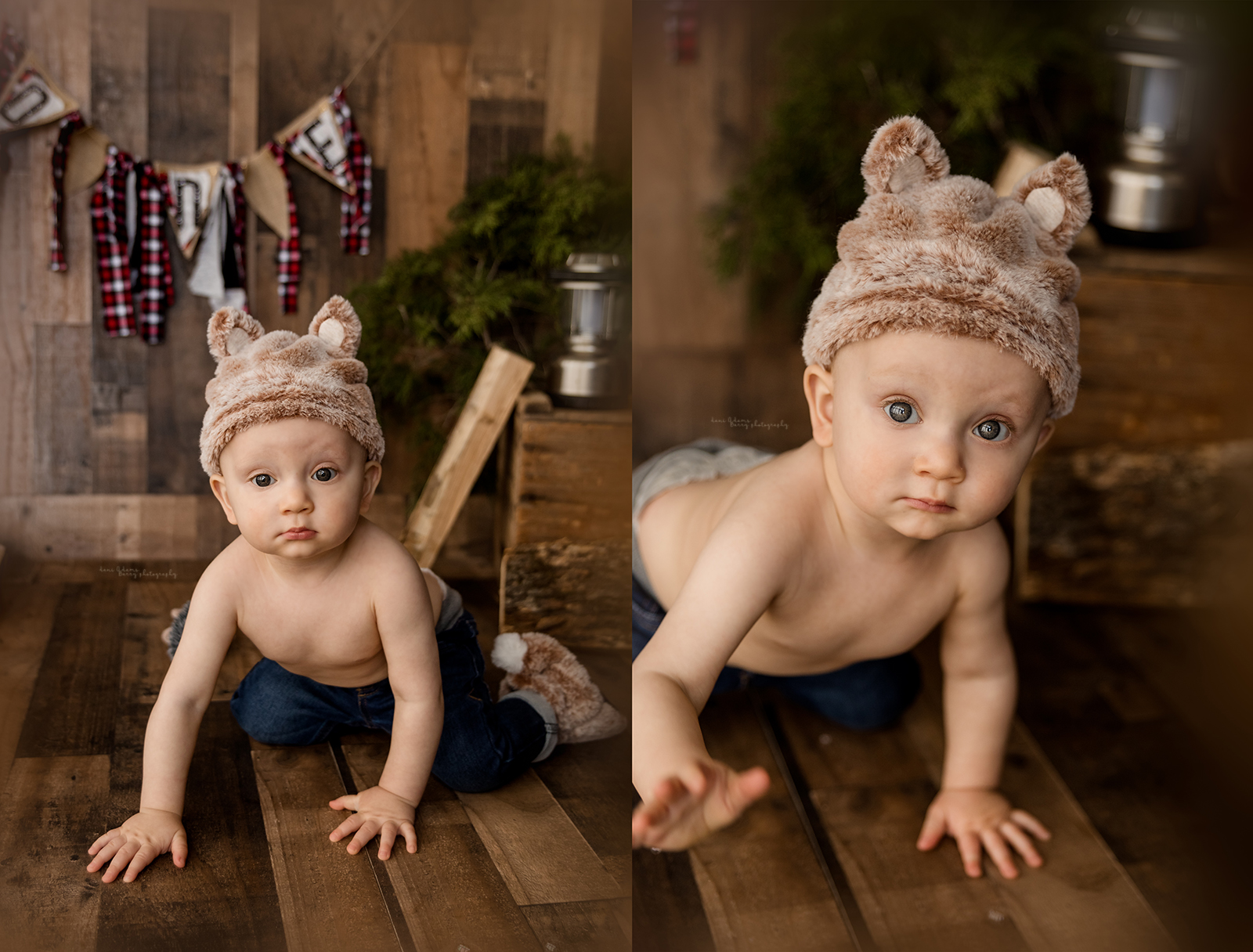 woodland lumberjack cake smash photography