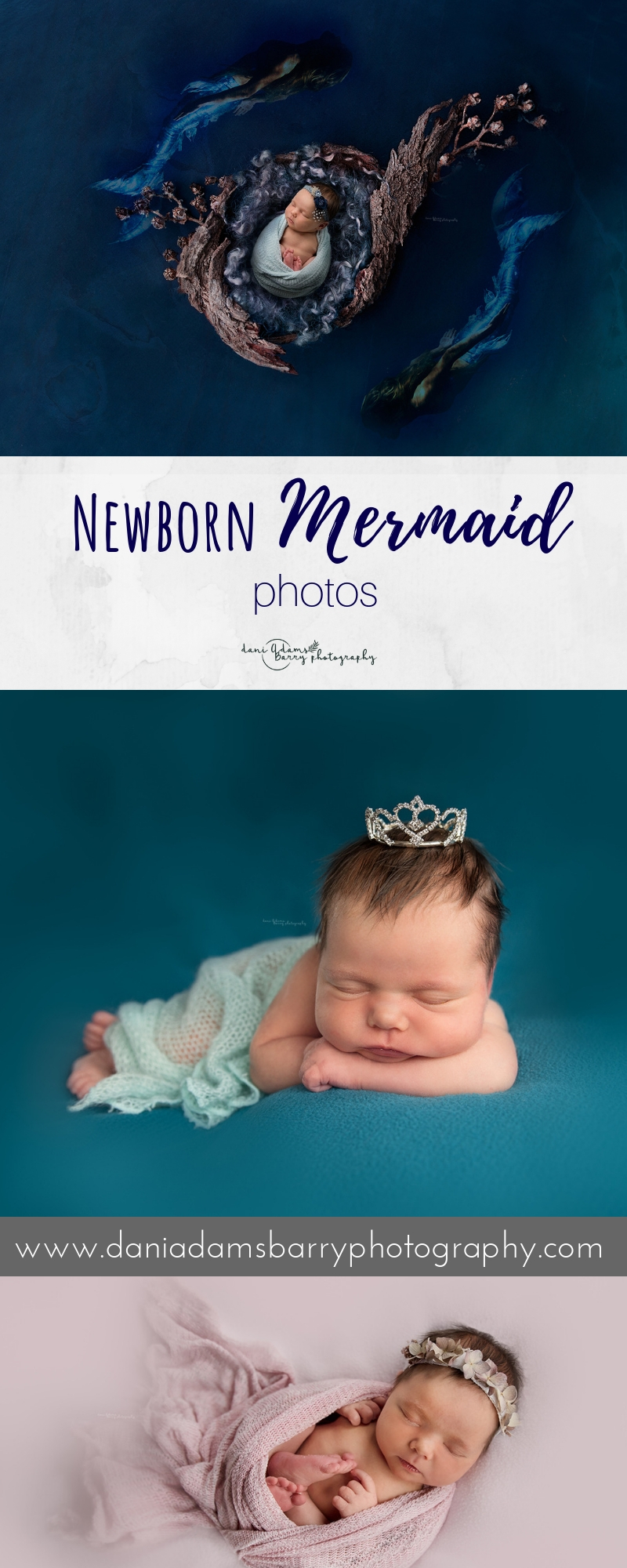 Newborn Photography Dallas TX - Mermaid Baby Photos