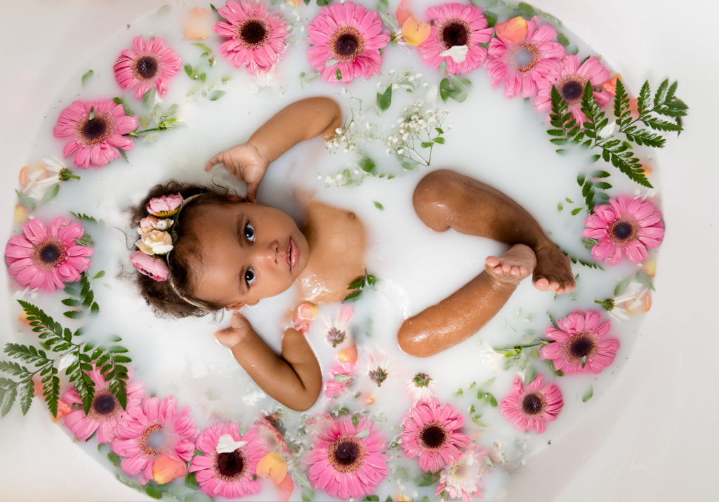baby milk bath