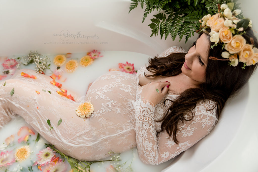 maternity milk bath photography dallas