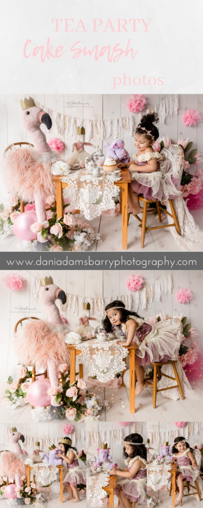Tea Party Photography, Tea Party Cake Smash, Tea Party Photo Shoot Dallas TX, 2 year old Photo shoot