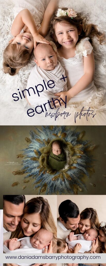 In Home Newborn Photos - Newborn Photography McKinney TX - Earthy Simple Newborn Boy Photos
