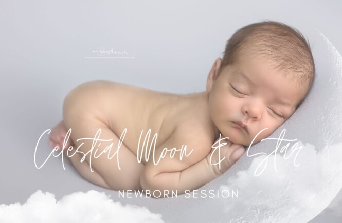 Moon and Star newborn photography