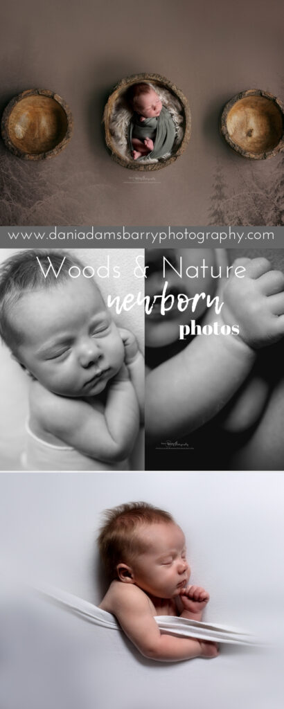 mother nature inspired newborn session - woodland newborn photos - dallas tx