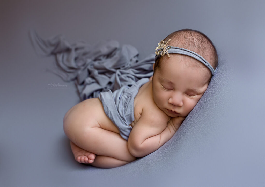 newborn girl lavender