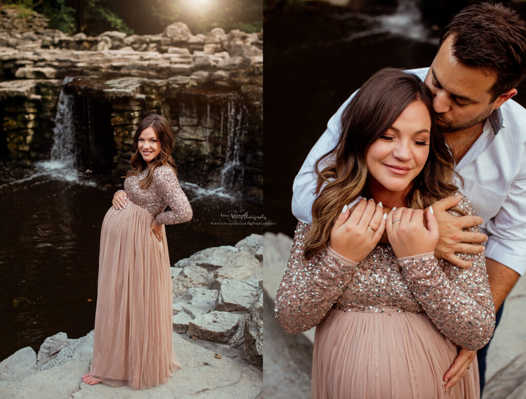 maternity photos waterfall dallas tx