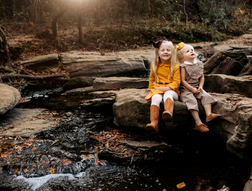 fall family photos waterfall texas