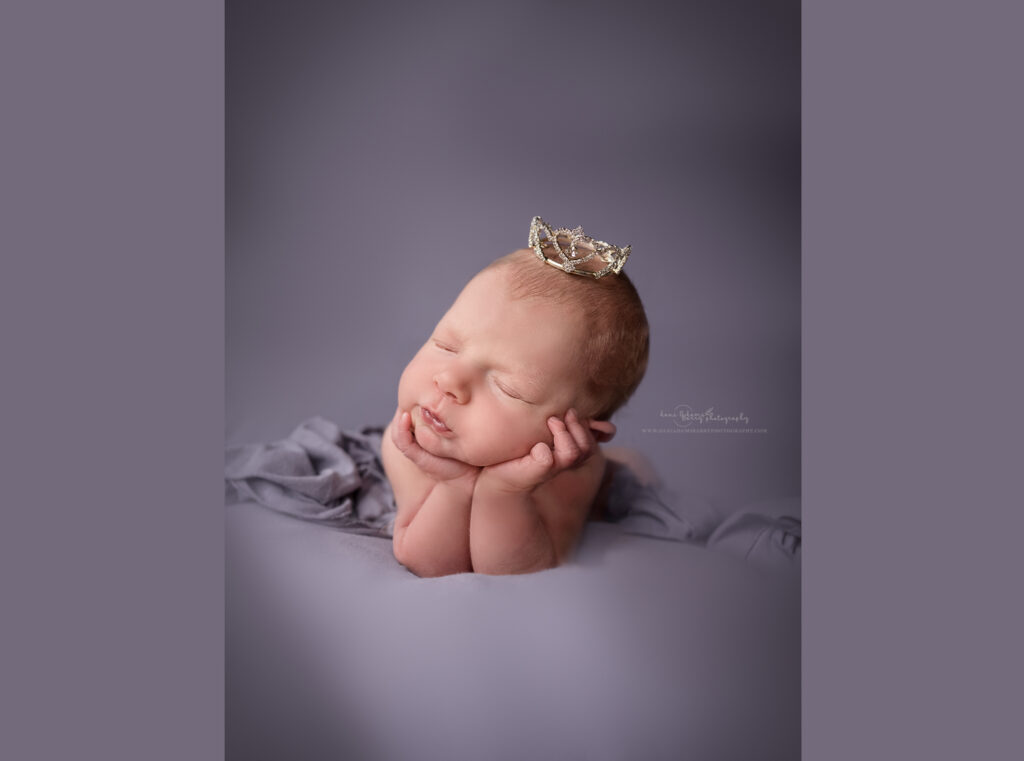 princess newborn photo