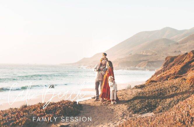 Beach Family Portrait Photography Big Sur Cali