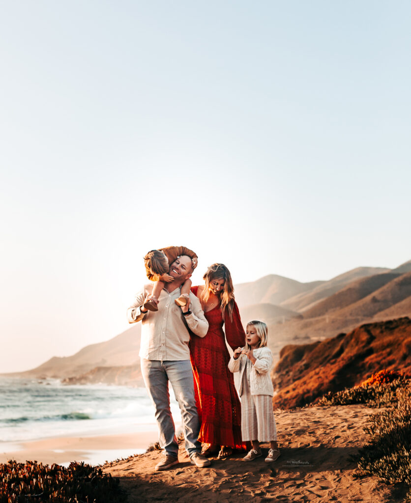 beach family photos big sur cali