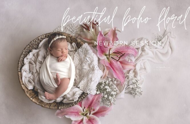 floral boho newborn photography newborn photos girl