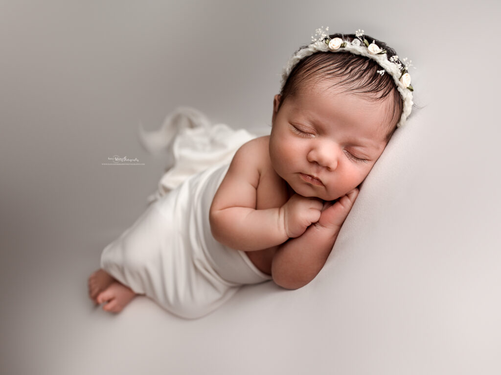 neutral newborn girl photography dallas texas