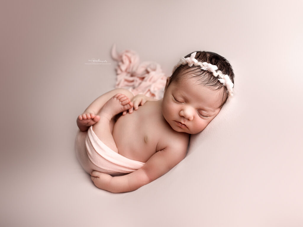 newborn pink theme photos