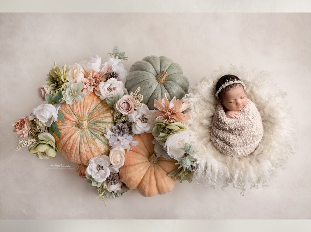 pumpkins newborn photos
