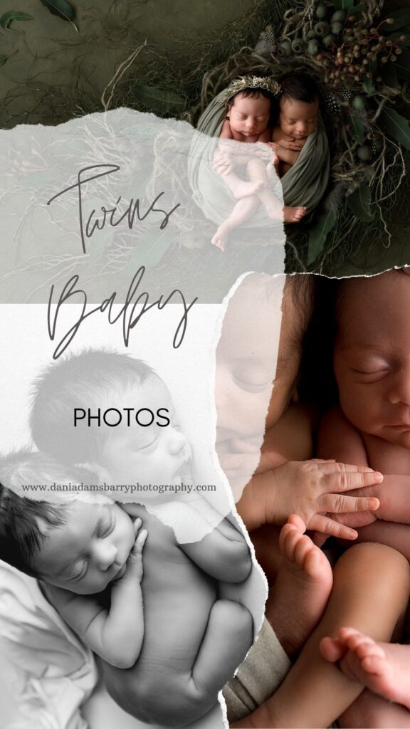 Woodland Newborn Twins Baby Pictures - Newborn Twins - Twins Baby -Twins Baby Photography