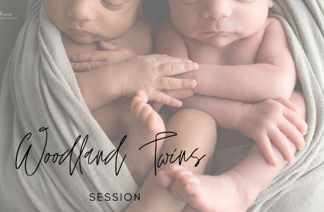 Woodland Newborn Twins Baby Pictures Dallas Texas