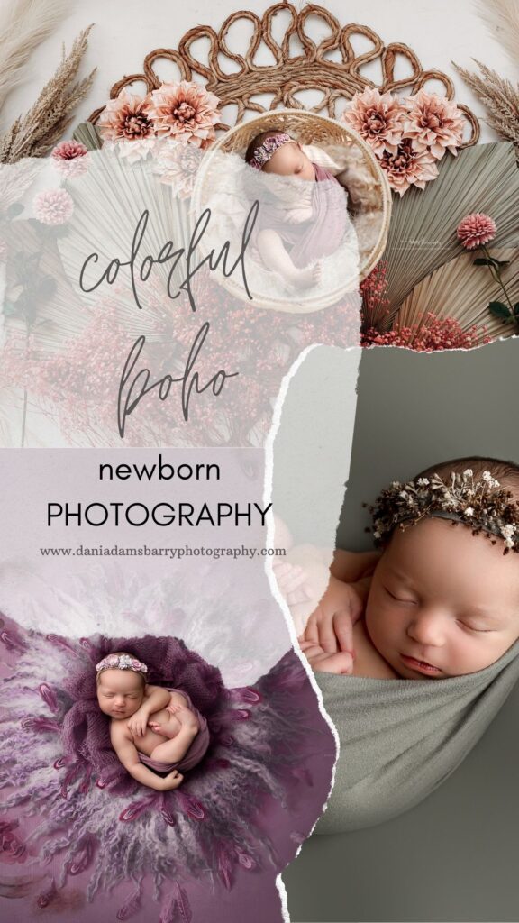 Boho Newborn Girl Photos - Dallas Texas Newborn Photography