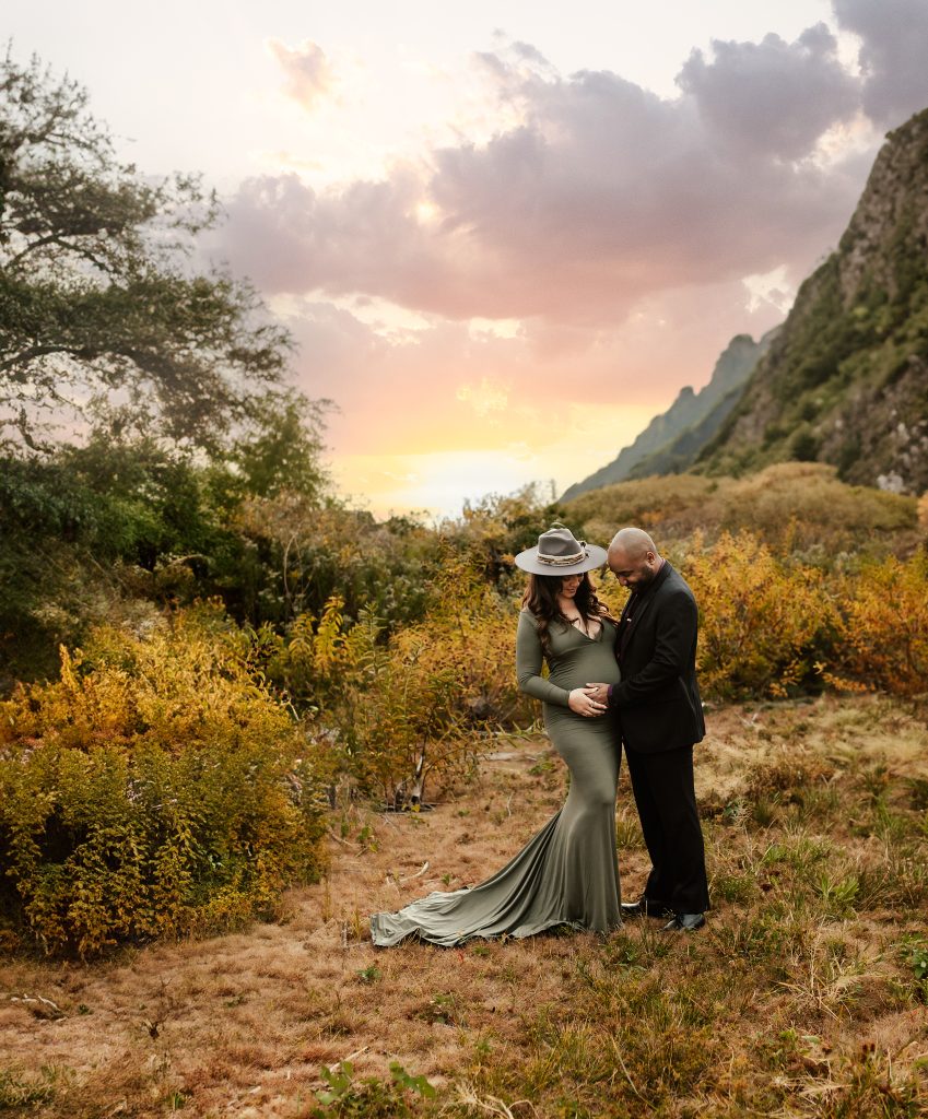 boho maternity photos