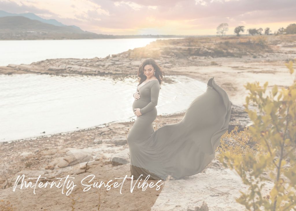 boho maternity photoshoot mountains