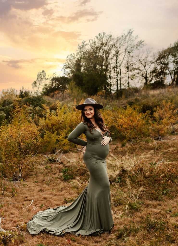 sunset maternity photos